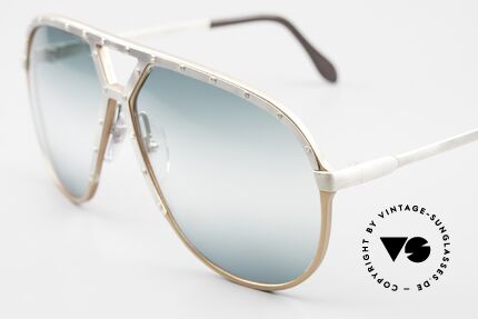 Alpina M1 Antik Double Gradient Lens, sehr edle Sonnengläser in doppelt grün-Verlauf, Passend für Herren