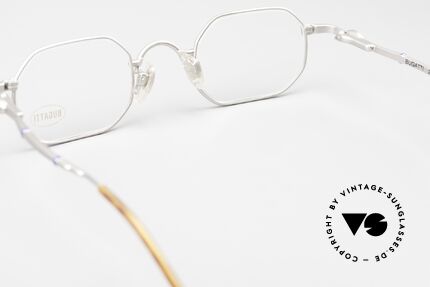 Bugatti 29938 Eckige Luxus Herrenbrille 90er, KEINE Retrobrille, sondern ein altes ORIGINAL, Passend für Herren