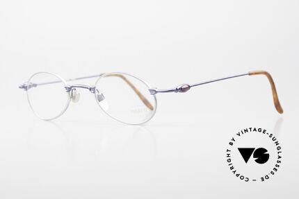 Bugatti 10764 Vintage 90er Brille Herren, klassische, zeitlose Brillenform (bicolor: blau & silber), Passend für Herren