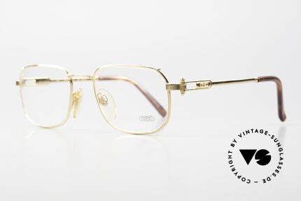 Gerald Genta Gold & Gold 04 90er Vintage Qualität Brille, LUXUS-Accessoires (wie z.B. Brillen) kamen später dazu, Passend für Herren