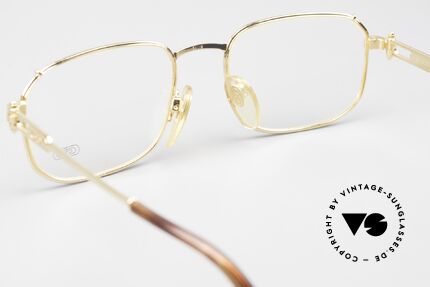 Gerald Genta Gold & Gold 04 90er Vintage Qualität Brille, KEINE Retrobrille, sondern ein kostbares altes Original!, Passend für Herren