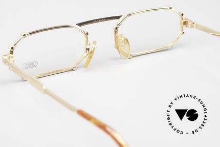 Gerald Genta Gold & Gold 02 24kt Vintage Brille Unisex, keine Retrobrille, ein kostbares Original; 24kt vergoldet, Passend für Herren und Damen