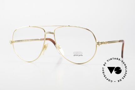 Gerald Genta New Classic 22 Herrenbrille Pilotenstil 24kt Details