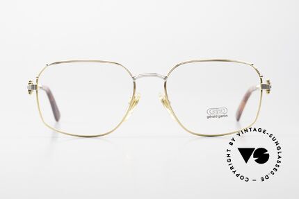 Gerald Genta Gold & Gold 08 90er Vintage Luxus Brille, Gérald Genta: eher bekannt für außergewöhnliche Uhren, Passend für Herren