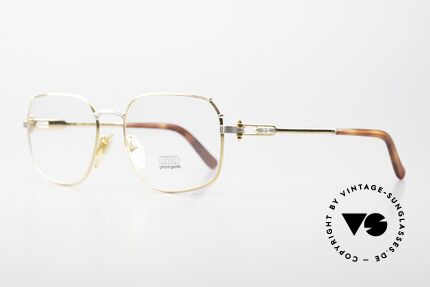 Gerald Genta Gold & Gold 08 90er Vintage Luxus Brille, entwarf u.a. die „GRANDE Sonnerie“ (Preis: ca. $1 Mio.), Passend für Herren