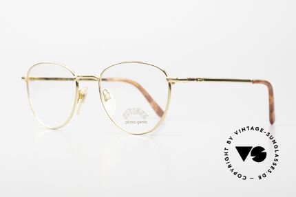 Gerald Genta Success 02 Vergoldete Vintage Brille, entwarf u.a. die „GRANDE Sonnerie“ (Preis: ca. $1 Mio.), Passend für Herren und Damen
