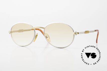 Gerald Genta New Classic 02 Ovale Vintage Sonnenbrille 90er, ovale 1990er Jahre Luxus-Sonnenbrille von Gérald Genta, Passend für Herren und Damen