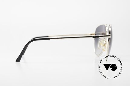 Christian Dior 2330 XL Luxus Sonnenbrille 80er, grau-Verlauf Sonnengläser für 100% UV Protection, Passend für Herren