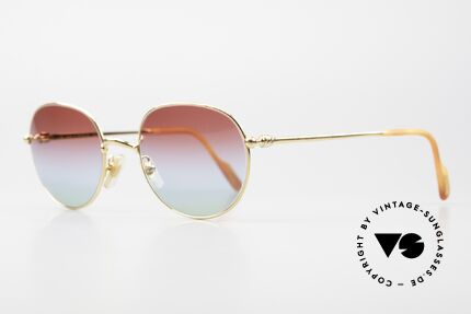 Cartier Antares - M Runde 90er Luxus Sonnenbrille, Name Antarès = der hellste Stern im Sternbild Skorpion, Passend für Herren und Damen