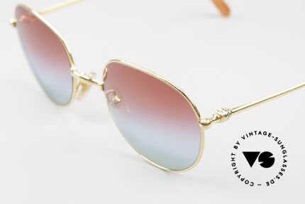 Cartier Antares - M Runde 90er Luxus Sonnenbrille, leichter Rahmen (angenehm zu tragen); in Größe 52°21, Passend für Herren und Damen