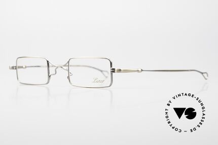 Lunor X-Bridge Square Edle Brille in Antik Gold, X-Bridge Square: Lesebrille für Damen und Herren, Passend für Herren und Damen