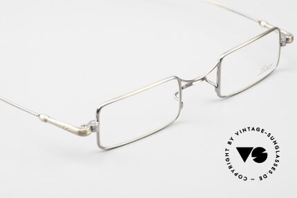 Lunor X-Bridge Square Edle Brille in Antik Gold, aufwändige Galvanik in antik-gold; sehr besonders, Passend für Herren und Damen