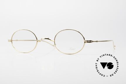 Lunor II 10 Ovale Brille Gelbgold GP Details