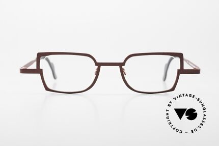 Theo Belgium Transform Vintage Metallbrille Damen, die Gläser sind hier sehr originell eingefasst!, Passend für Damen