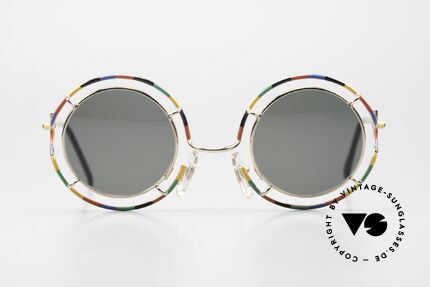 Taxi ST7 by Casanova Farbenfrohe Sonnenbrille, farbenfrohes Design & schwungvolle Rahmengestaltung, Passend für Herren und Damen