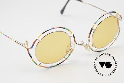 Taxi ST7 by Casanova Runde Kunstsonnenbrille, zudem funktional als Brille od. Sonnenbrille verglasbar, Passend für Herren und Damen