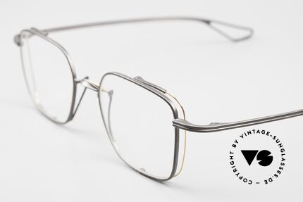 DITA Lineto Herrenbrille Eckig Titan, mit einem feinen Draht als edles Detail an der Seite, Passend für Herren