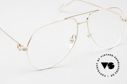 Cartier Première De Cartier Herrenbrille Pilot Vergoldet, TOP-Qualität; Größe 60/14 140, made in France, Passend für Herren