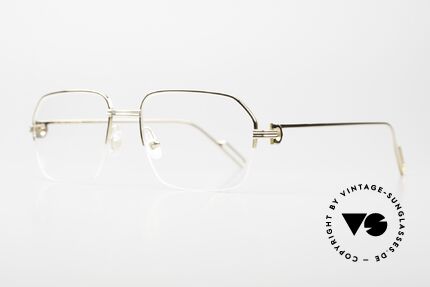 Cartier Première De Cartier Halb Rahmenlose Brille Men, basierend auf der Cartier Orsay Brille von 1993, Passend für Herren Cartier Première De Cartier Halb Rahmenlose Brille Men, basierend auf der Cartier Orsay Brille von 1993, Passend für Herren