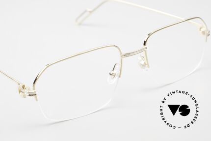 Cartier Première De Cartier Halb Rahmenlose Brille Men, TOP-Qualität; Größe 57/20 140, made in France, Passend für Herren Cartier Première De Cartier Halb Rahmenlose Brille Men, TOP-Qualität; Größe 57/20 140, made in France, Passend für Herren