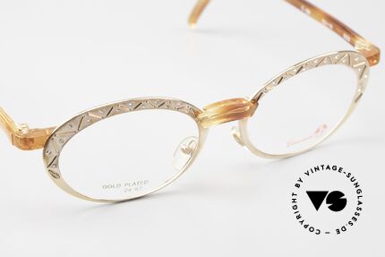 Casanova BZ2 Ovale Damenbrille Strass, ungetragen (wie alle unsere 80er vintage Kunst-Brillen), Passend für Damen