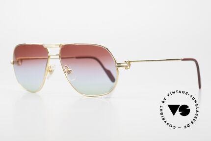 Cartier Tank - M 22kt Vergoldet Dreifarbig VL, 22kt vergoldete Fassung & Sonnengläser wie Polarlichter, Passend für Herren