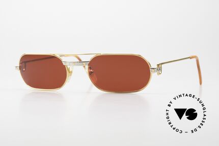 Cartier MUST Santos - M Luxus Sonnenbrille 3D-Rot Details
