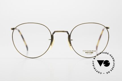 Oliver Peoples OP10 Kleine Brille Panto Rund, 1986 gegründet; inspiriert vom 20er Art Deco Zeitalter, Passend für Herren und Damen