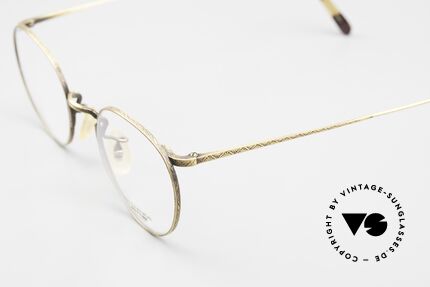 Oliver Peoples OP10 Kleine Brille Panto Rund, TOP-Qualität der SMALL Fassung; aufwändige Gravuren, Passend für Herren und Damen