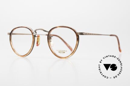 Oliver Peoples MP2 Kleine Designer Brille Rund, Modell MP-2 1282 BR in SEHR KLEINER Größe 44-22, Passend für Herren und Damen