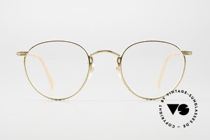 Oliver Peoples OP47 Alte Vintage Brille Vergoldet, komplette Rahmen mit aufwendigen Ziselierungen, Passend für Herren und Damen