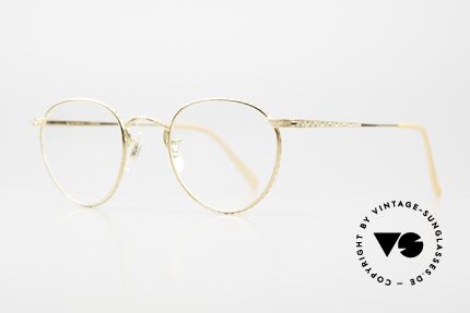 Oliver Peoples OP47 Alte Vintage Brille Vergoldet, Brillendesign inspiriert vom 20er Art Deco Jahrzehnt, Passend für Herren und Damen