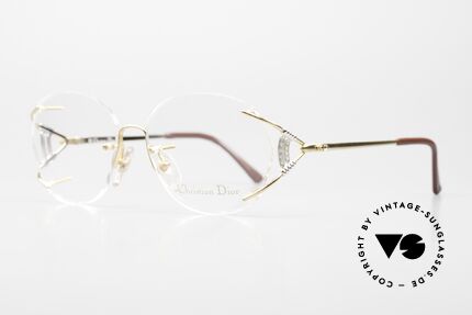 Christian Dior 2591 Randlose Brille von 1989, die Glasform kann auch beliebig verändert werden, Passend für Damen