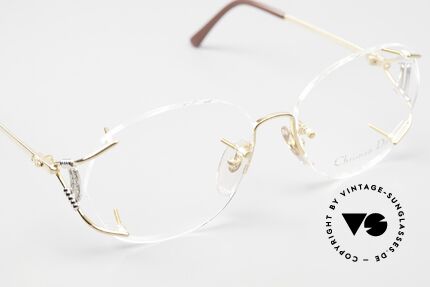Christian Dior 2591 Randlose Brille von 1989, KEINE Retrobrille; sondern eine alte vintage Rarität, Passend für Damen