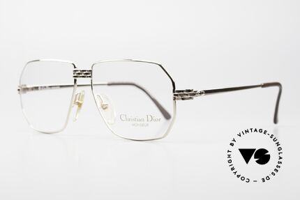 Christian Dior 2391 80er Herrenbrille Monsieur, markante Metallarbeiten auf Brücke & Scharnieren, Passend für Herren