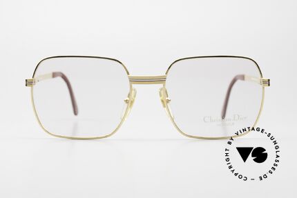 Christian Dior 2389 Vergoldete Monsieur Brille, vergoldete und rhodinierte Fassung; Federscharniere!, Passend für Herren