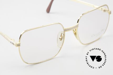 Christian Dior 2389 Vergoldete Monsieur Brille, KEINE Retrobrille, sondern vintage ORIGINAL von 1988, Passend für Herren
