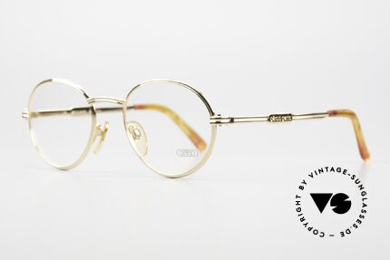 Gerald Genta New Classic 02 24kt Vergoldete Unisexbrille, LUXUS-Accessoires (wie z.B. Brillen) kamen später dazu, Passend für Herren und Damen
