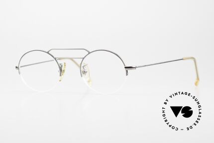 W Proksch's M5/2 90er Halb Randlos Gunmetal, echte Proksch's vintage Brille von 1994 in 'gunmetal', Passend für Herren und Damen