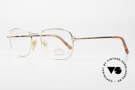 Gerald Genta Success 01 Vintage Brille Gold-Plated, entwarf u.a. die „GRANDE Sonnerie“ (Preis: ca. $1 Mio.), Passend für Herren