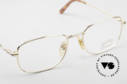 Gerald Genta Success 01 Vintage Brille Gold-Plated, ungetragenes Einzelstück mit Seriennummer in Gr. 55/19, Passend für Herren