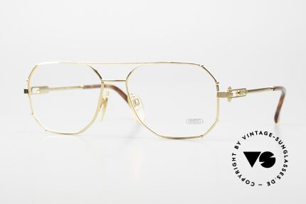 Gerald Genta Gold & Gold 01 Außergewöhnliche Luxusbrille, interessante & seltene Luxus-Herrenbrille aus den 90ern, Passend für Herren