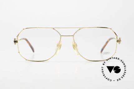 Gerald Genta Gold & Gold 01 Außergewöhnliche Luxusbrille, Gérald Genta: eher bekannt für außergewöhnliche Uhren, Passend für Herren