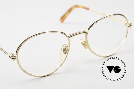 Gerald Genta New Classic 02 24kt Brille für die Ewigkeit, ungetragenes Einzelstück mit Seriennummer, Gr. 53/20, Passend für Herren und Damen