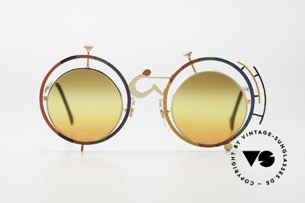 Casanova SC3 Farbenfrohe Vintage Brille, legendäre 'Simbolismo-Serie' ("Symbolist. Manifest"), Passend für Herren und Damen