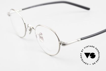 Lunor VA 108 Panto Brille Antik Silber, Modell VA 108: Bügel aus einer Acetat-Metallkombi, Passend für Herren und Damen