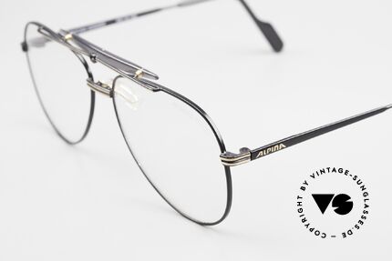 Alpina PCF 250 Sportliche 90er Aviator Brille, ungetragen (wie alle unsere Alpina Fassungen), Passend für Herren