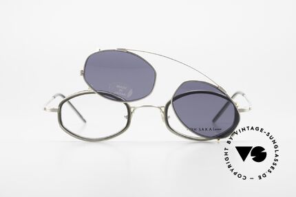 Koh Sakai KS9836 Clip On Titanium Brille 90er, ungetragen; wie alle unsere 90er vintage Clip-On Brillen, Passend für Herren und Damen