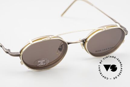 Koh Sakai KS9831 90er Brille Made in Japan Oval, entsprechend sind Qualität & Anmutung identisch top, Passend für Herren