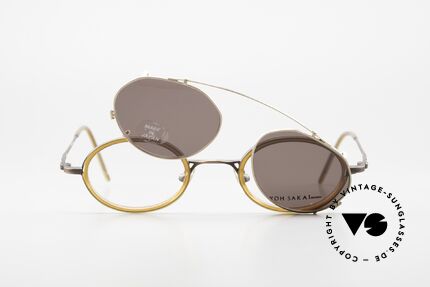 Koh Sakai KS9831 90er Brille Made in Japan Oval, ungetragen (wie alle unsere alten LA + Sabae Brillen), Passend für Herren